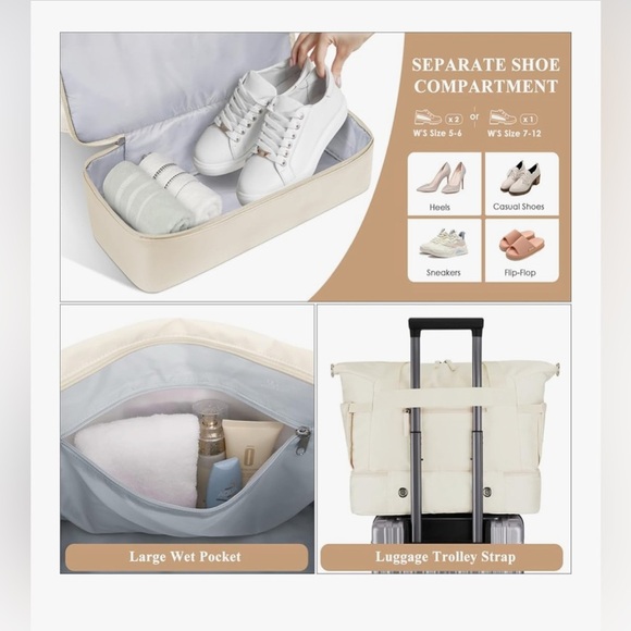 $15 (ππΌππ πΎππΌππΎπ)ETRONIK BIEGE GYM/USB DUFFEL BAG - Picture 10 of 16